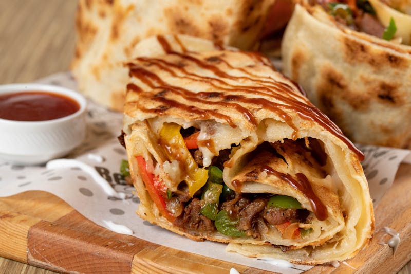 Grilled chicken burrito at Taco Time