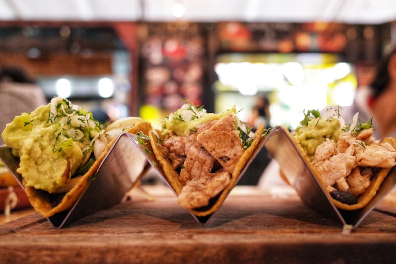 Chicken taco bowl at Taco Time restaurant